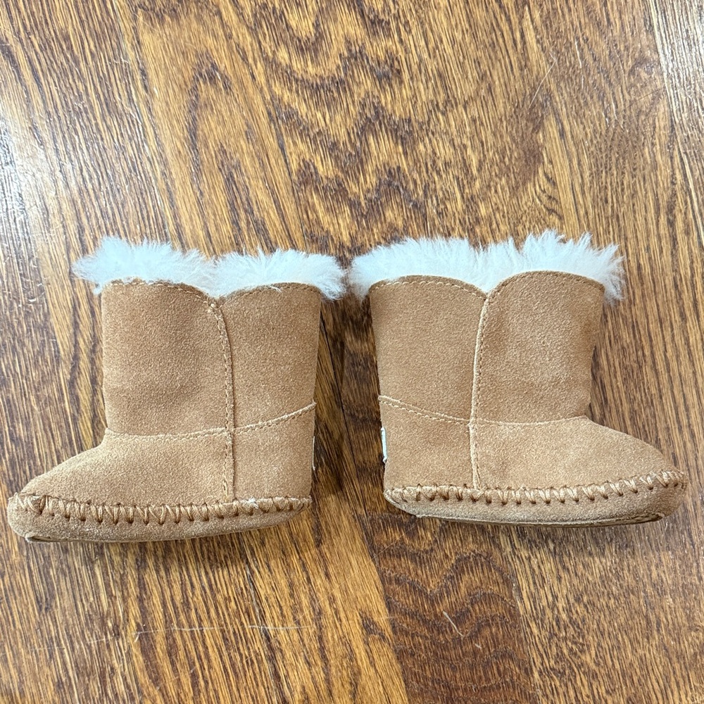 UGG Tan Booties with White Lining